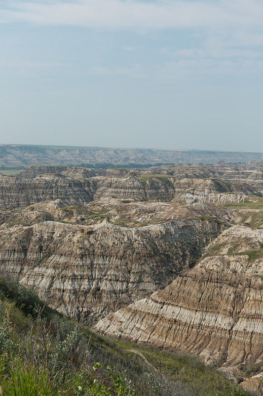 砂岩风景Badlands Drumheller加拿大